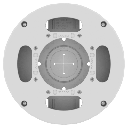 Caja de conexion para uso interior compatible con Camaras tipo domo IP Serie X Hanwha, XND-C9083RV, XND-C8083RV, XND-6083RV, XNV-9083R, XND-8082RV