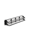Panel de parcheo de impacto (110) UTP de 48 puertos Cat6, 19in, 2U, con barra para organizar cable