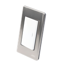 Apagador Sencillo de 10 A 127 V CA ~ 60 Hz / Placa de Acero.