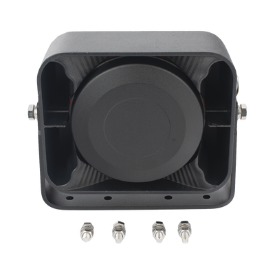 Bocina Compacta de Uso Rudo, 100 Watts de Potencia, Ideal para Vehículos de Encubierto, 8 Ohms de Impedancia