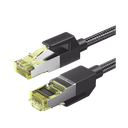 Cable Ethernet Cat7 CLASS F/FTP Redondo con Malla de Nylon 3 Metros (9.84 Pies)