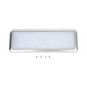 Luz LED Rectangular para interiores, 48 LED, 12-24 Vcd, 1392 lúmenes