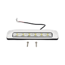 Luz de Escena, 6 LED, IP67, con bisel color blanco, Ideal para Ambulancias y Vehiculos de trabajo