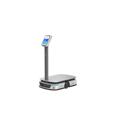 Robot de Transporte Industrial / Capacidad 100+ kg / Autonomía 8 Horas / Velocidad 1 m/s / Batería Intercambiable / Navegación LiDAR + Visión Estéreo / 3 Paradas de Emergencia / Plug-and-Play