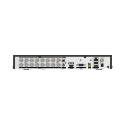 DVR 16 Canales TURBOHD + 8 Canales IP / 8 Megapixel (4K) / Audio Bidireccional/ ACUSENSE / Reconocimiento Facial / 2 Bahías de Disco Duro / Salida de Video en 4K / H.265+
