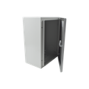 Gabinete de Acero IP66 Uso en Intemperie (300 x 400 x 200 mm) con Placa Trasera Interior de Metal y Compuerta Inferior Atornillable (Incluye Chapa y Llave T).