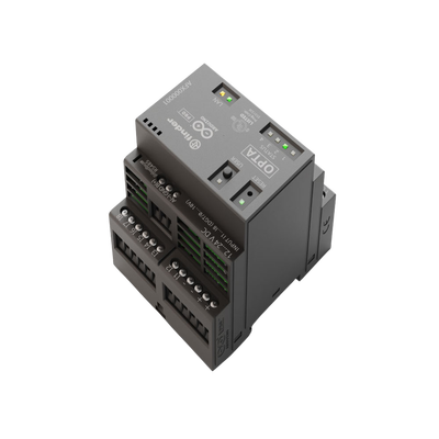 PLC Industrial Arduino Opta / Micro PLC con IoT Industrial / STM32H747XI Dual-Core / 8 Entradas Analógicas-Digitales / 4 Relés 10A / Ethernet / RS485 / WiFi-Bluetooth / IEC-61131-3 / IP20 / cULus-ENEC-FCC-CE