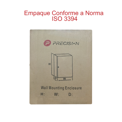 Gabinete de Acero IP66 Uso en Intemperie (300 x 400 x 200 mm) con Placa Trasera Interior de Metal y Compuerta Inferior Atornillable (Incluye Chapa y Llave T).