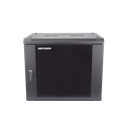 Gabinete para Montaje en Pared - Piso / Puerta de Cristal Templado / Cuerpo Fijo / 9 Unidades de Rack / 19" / Fabricado en Acero