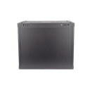 Gabinete para Montaje en Pared - Piso / Puerta de Cristal Templado / Cuerpo Fijo / 9 Unidades de Rack / 19" / Fabricado en Acero