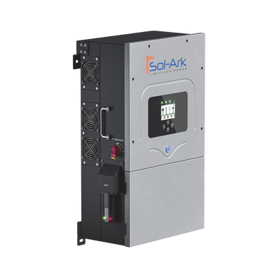 Inversor Hibrido SOL-ARK, 12 Kw, 220 Vcc, Fase Dividida, WIFI incluido, IP65, Entrada de Baterías a 48 Vcc