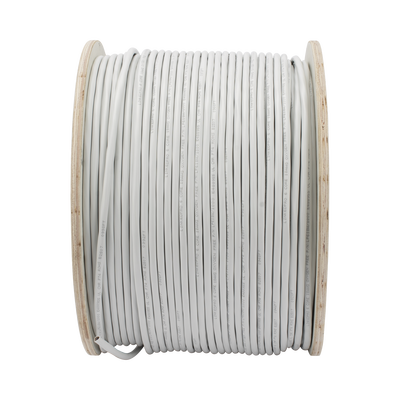 Bobina de Cable 305 Metros (1000 Pies): 6 x 18 AWG, Color Blanco, CMR, Para Sistemas de Seguridad y Alarmas