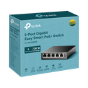 Switch Administrable / Escritorio Easy Smart / 5 puertos 10/100/1000 Mbps / IGMP para Vigilancia / Calidad en el Servicio (QoS) / Gestión GUI / Recuperación automática PoE