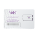 SIM Yobi para dispositivos móviles 3G/4G con recarga de 10GB cada mes durante 1 año de servicio (solo datos)