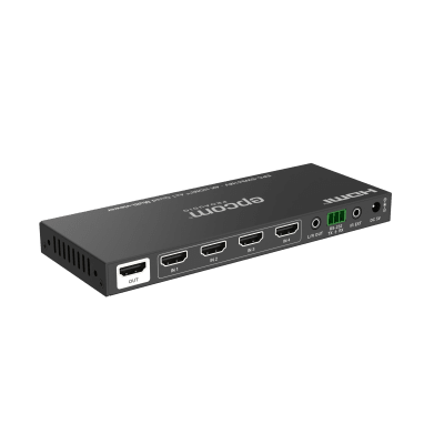 Multivisor HDMI 4x1 | 4K@30Hz | Vista Cuádruple | Cambio Automático/Manual | Control IR