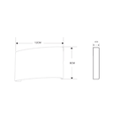 Lámpara Arbotante 4 W 220 lm / Dimensiones 120 x 80 x 40 mm / 85 - 265 Vca~ 50/60Hz / Luz Cálida 2 700 K / Uso en exterior IP 54.
