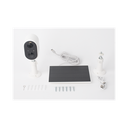 Cámara IP de Batería (Gran Angular) 3 Megapixel | WiFi | Audio Bidireccional | Batería Recargable 5200 mAh | IP65 |Exterior con Protección|  Estadísticas de Energía | Detección de Humanos | Incluye Panel So