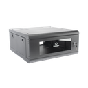 Gabinete de Pared con Puerta de Cristal Templado, 635mm de Profundidad, 4U Rack de 19'', Acero Reforzado
