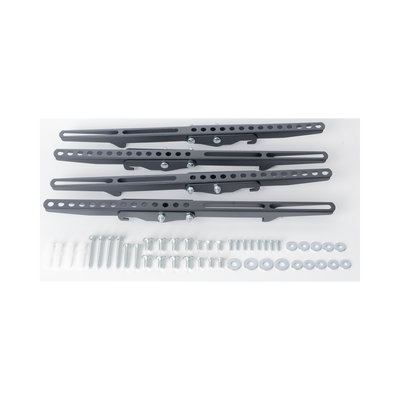 Montaje de Techo Universal Doble para Monitores de 32 a 65" / Soporta hasta 60 kg x pantalla  / Vesa 600 x 400/  Acero / Montaje Telescopico de 50 cm hasta 90 cm
