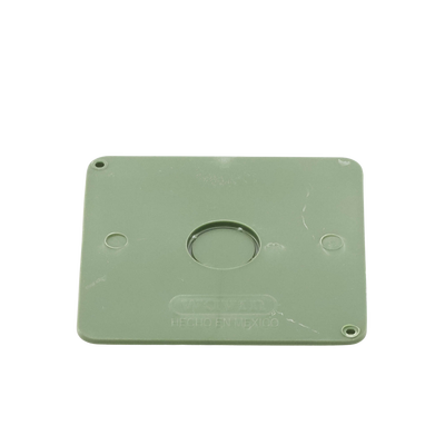Tapa  para Caja Cuadrada de 1/2" para instalaciones con tubería PVC Conduit pesado.