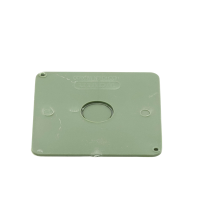 Tapa  para Caja Cuadrada de 1/2" para instalaciones con tubería PVC Conduit pesado.