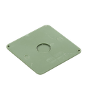 Tapa  para Caja Cuadrada de 1/2" para instalaciones con tubería PVC Conduit pesado.