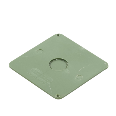 Tapa  para Caja Cuadrada de 1/2" para instalaciones con tubería PVC Conduit pesado.