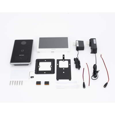 Kit de Videoportero IP / Frente de calle para exterior / 2MP / Lector de Tarjeta MiFARE / Monitor Interior / WiFi / Pantalla de 7" Touch