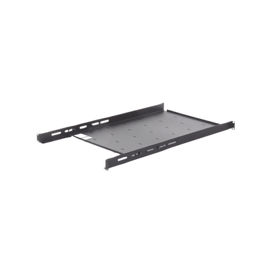 Charola Ajustable para Rack de 19" de 4 postes de 1 Unidad de Espacio. Profundidad de 633 a 816 mm