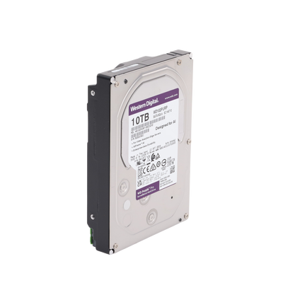 Disco Duro Purple Pro de 10 TB / 7200 RPM / Optimizado para Soluciones de Videovigilancia con Analiticos (Meta Data) / Uso 24-7 / 5 Años de Garantia