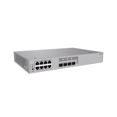 Switch de Acceso Gigabit Administrable PoE Capa 2+ / 8 puertos 10/100/1000 Mbps (PoE) / 2 Puertos 2.5GE SFP + 2 Puertos 10GE SFP+ Uplink  / ERPS / Rutas Estáticas / PoE Perpetuo / 128 W / Administración Nube Gratis