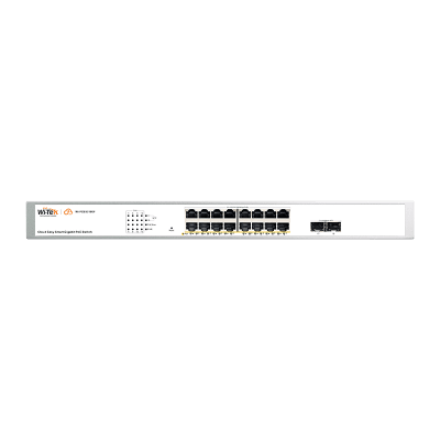 Switch Administrable PoE  / 16 puertos PoE af/at Gigabit /  2 x SFP Gigabit / Administración Cloud Gratuita / Presupuesto 240 W