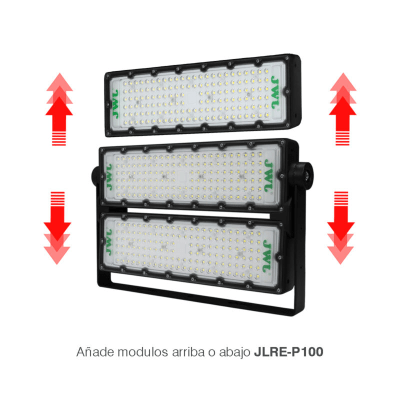 Reflector LED 200 W /350 x 250 mm / 85 - 265 Vca~ 50/60Hz / TCC 6 500 K / Uso en exterior.