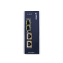 Convertidor de Medios Industrial de 2 Puertos SFP 100/1000X a 2 Puertos RJ45 10/100/1000T 802.3bt PoE++