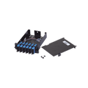 Placa Acopladora de Fibra Óptica FAP, Con 12 Pigtails y 6 Conectores LC Duplex (12 Fibras), Para Fibra Monomodo OS1/OS2, Color Azul