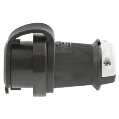 Enchufe con Bloqueo de Media Vuelta Industrial y Cubierta Hermética de 30 A 250 V CA / 3 Polos 4 Hilos / Nema L15-30P.