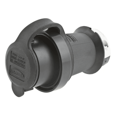 Enchufe con Bloqueo de Media Vuelta Industrial y Cubierta Hermética de 30 A 250 V CA / 3 Polos 4 Hilos / Nema L15-30P.