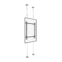 Montaje Cableado de Acero| Suelo a Techo| Capacidad Máx. de Carga 30kg| Para Pantallas de 32" ~ 75"| VESA 400 x 600