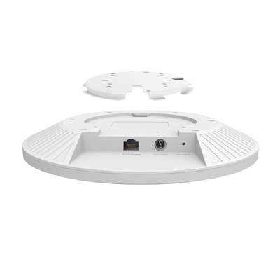 Punto de Acceso Omada / Wi-Fi 6 AX5400 MU-MIMO 4x4 /  Mesh Omada / Alta Densidad de Usuarios / Configuración por Controlador o Stand-Alone / Para Montaje en Techo/pared / Alimentación PoE+