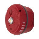 Sirena con Lámpara LED Estroboscópica / Montaje en Techo / Nivel de Candelas Seleccionable / Color Rojo / Nuevo Diseño Moderno y Elegante / Menor Consumo de Corriente / Uso exterior