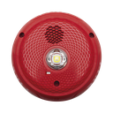 Sirena con Lámpara LED Estroboscópica / Montaje en Techo / Nivel de Candelas Seleccionable / Color Rojo / Nuevo Diseño Moderno y Elegante / Menor Consumo de Corriente / Uso exterior