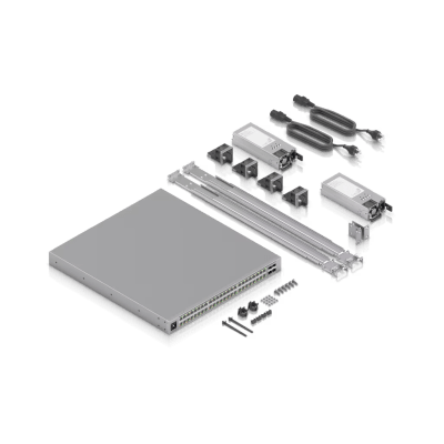 Enterprise Campus 48 PoE, Switch Empresarial Etherlighting™ PoE+++ Capa 3 de 48 Puertos (32 x 10 GbE y 16 x 2.5 GbE) y 4 Puertos SFP28 de 25 G de Alta Disponibilidad