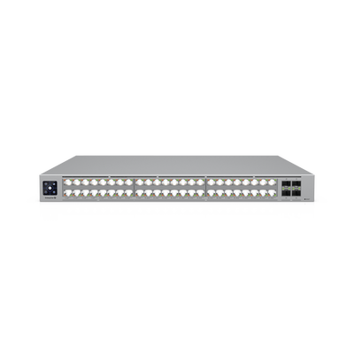 Enterprise Campus 48 PoE, Switch Empresarial Etherlighting™ PoE+++ Capa 3 de 48 Puertos (32 x 10 GbE y 16 x 2.5 GbE) y 4 Puertos SFP28 de 25 G de Alta Disponibilidad