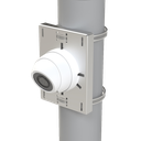 Montaje universal galvanizado para instalación de cámaras en poste 2" a 5" color gris galvanizado