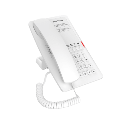 Teléfono IP Hotelero Wi-Fi 6 / 2 Líneas SIP / Doble Banda 2.4/5 GHz / 5 Teclas Programables / Puerto USB-A / PoE 802.3af / Audio HD