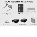 Kit Solar de 35 W con PoE 802.3af y PoE Pasivo 24 Vcc para una Cámara IP y un Radio Ubiquiti airMAX o Cambium ePMP.