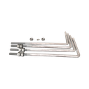 Poste de Acero Galvanizado para Videovigilancia, 3 m de altura.