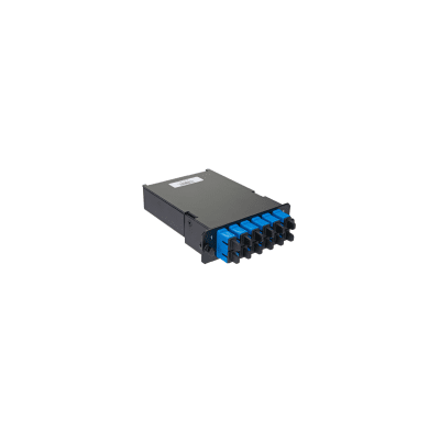 Placa Acopladora de Fibra Óptica FAP, Con 12 Pigtails y 6 Conectores SC Duplex (12 Fibras), Para Fibra Monomodo OS1/OS2, Color Azul