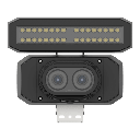 Camara IP Dual 4K, Funcion para reconocimiento de Codigos de Barra BCR / 2 lentes 25mm / Luz Blanca incluida /