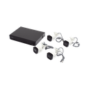 [Dual Light] Kit TurboHD 3K (5 Megapixel) / DVR 4 Canales / 4 Cámaras Bala para Exterior y Metal / Micrófono Integrado / Accesorios de Interconexión / Fuente de Poder